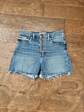 Madewell Button Fly Denim Shorts size 26